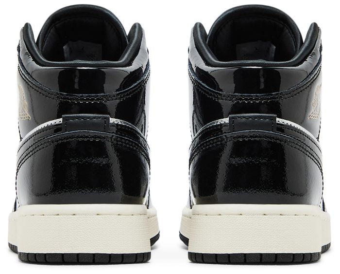 Air Jordan 1 Mid SE GS 'Black Metallic Silver'